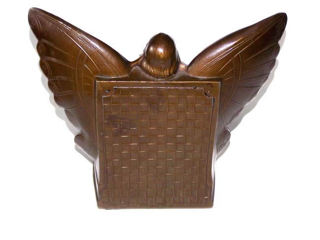 A Magnificent Pair of Art Deco Antique Bookends depicting a Winged Lady — image 4
